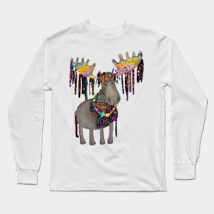 Boho Moose Long Sleeve T-Shirt